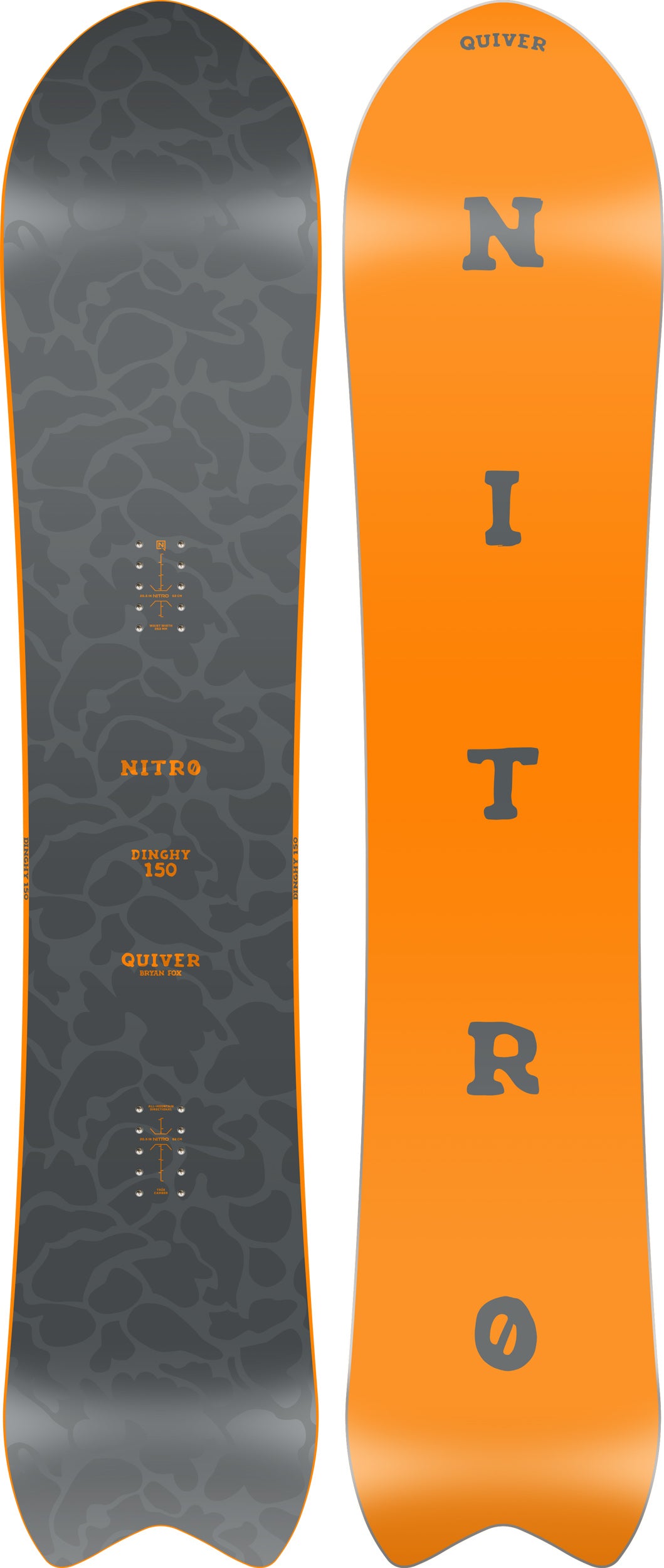 The 2026 Nitro Dinghy Snowboard - The Wider Powder Wayfarer