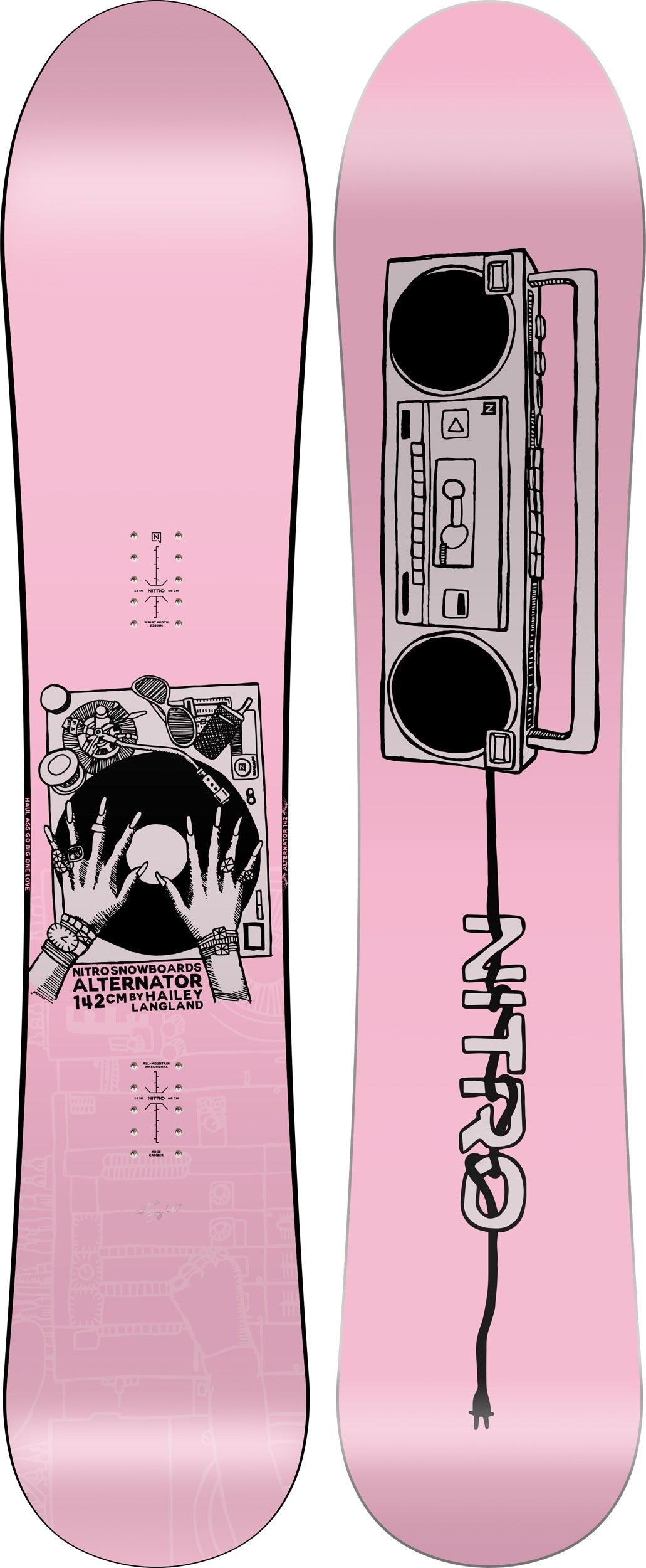 ride control 55 snowboard The 2026 Nitro Alternator x Hailey Women's Snowboard
