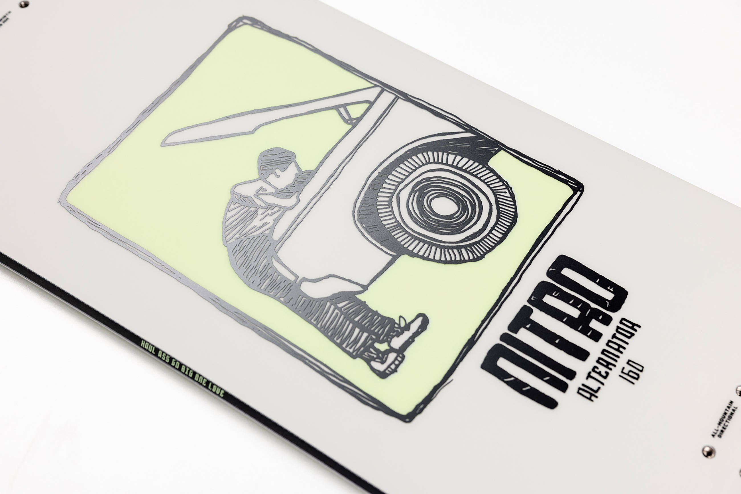 Nitro Alternator BRD´24 Snowboard – All-Terrain Freestyle Board Für Backcountry, Directionaler Shape, True Camber, Sintered Speed Base