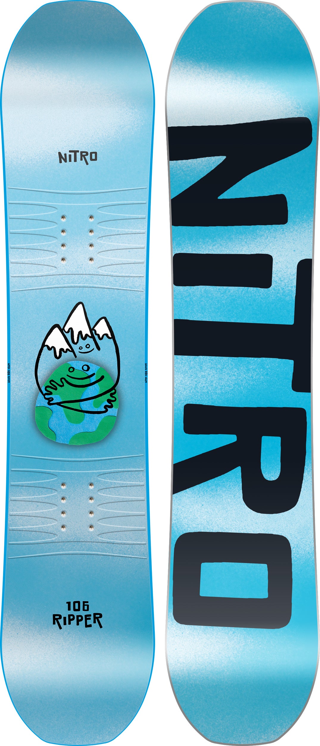 The 2026 Nitro Ripper Kids Kids Snowboard