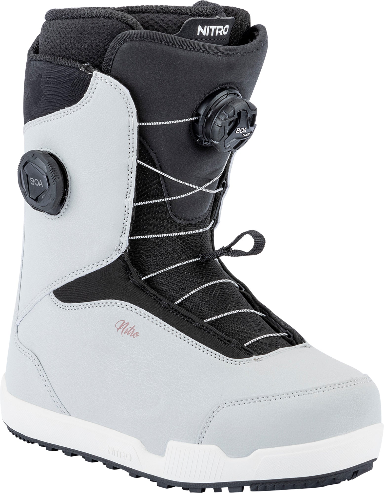 Nitro Cypress Boa Dual Boot 2020 - Scarponi Da Sci Donna Neri/bianchi, Flex Medio, Allacciatura Boa, Suola EVA, Comfort E Precisione