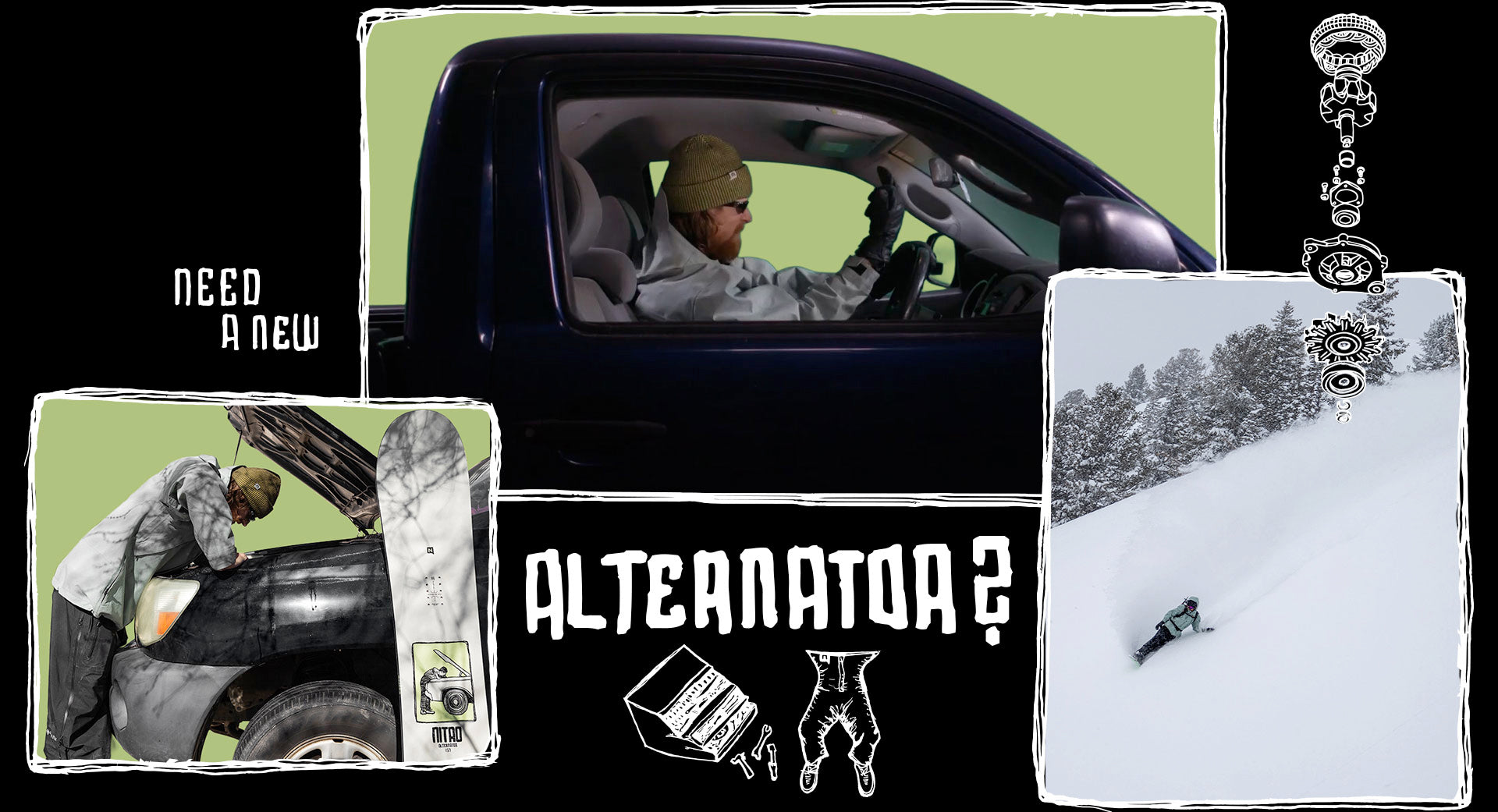 Need a new Alternator? Campaign image with Griffin Siebert.